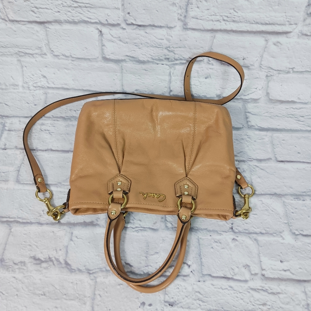 Coach Ashley camel leather mini satchel bag - Picture 12 of 14